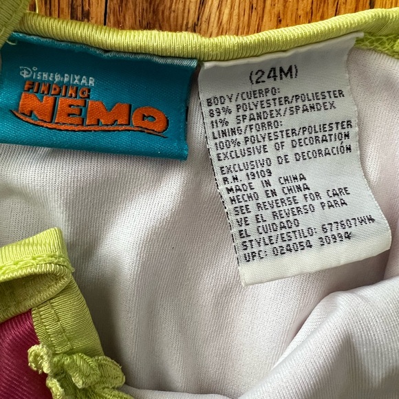 DISNEY STORE FINDING NEMO 1PC SWIMSUIT 24mo Baby Girl Pink Suit - Picture 4 of 7